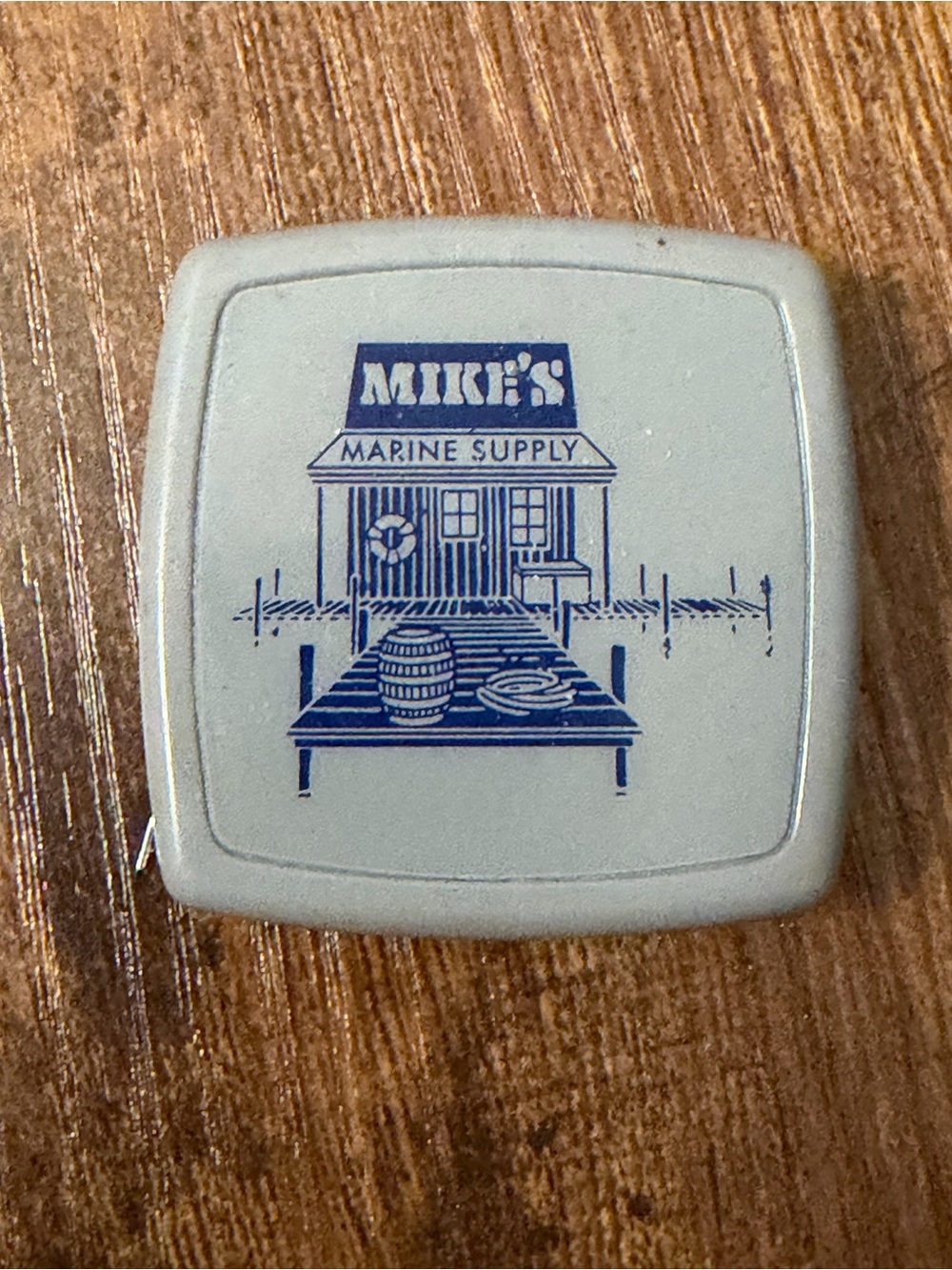 Vintage Barlow Mike’s Marine Supply Advertising Tape Measure Made in USA